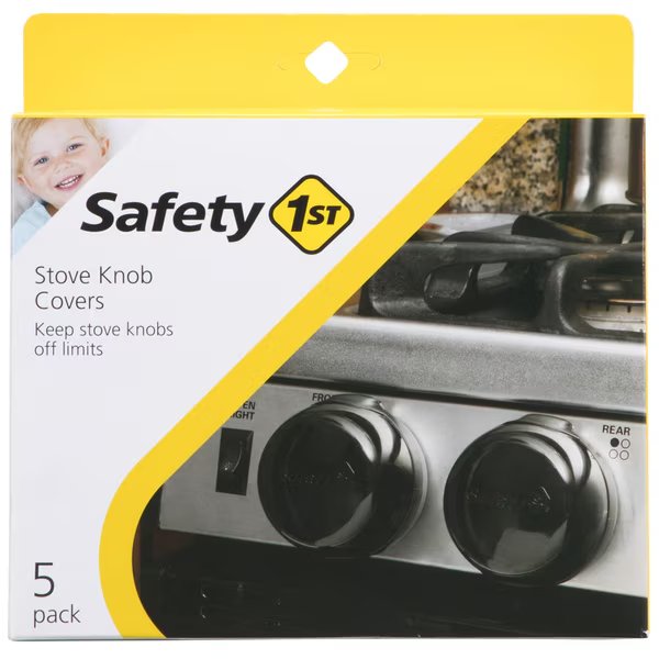 Stove Knob Covers Blk5Pk, Safety 1St, Mfr#: HS147